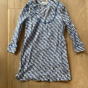 Vineyard Vines 100% cotton all over print whales tunic - size XS